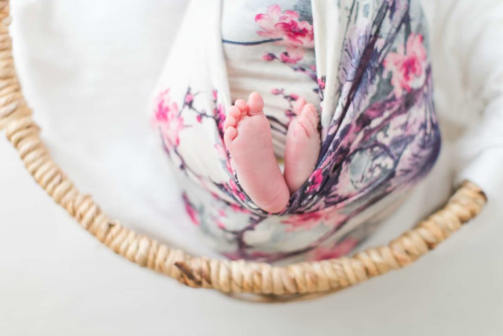 Séance photo naissance petite fille