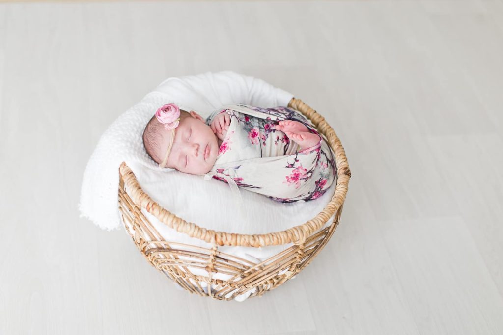 Séance photo naissance petite fille