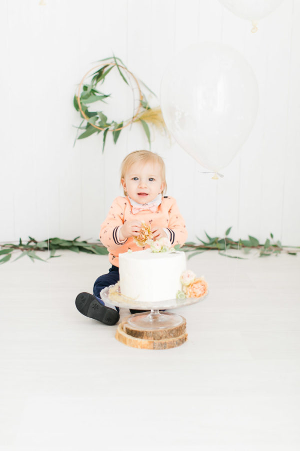 Séance photo Smash the Cake avec ballon